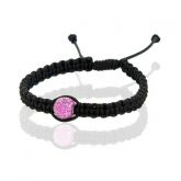pulseira macrame/strass