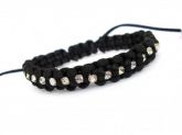 Pulseira macrame /strass