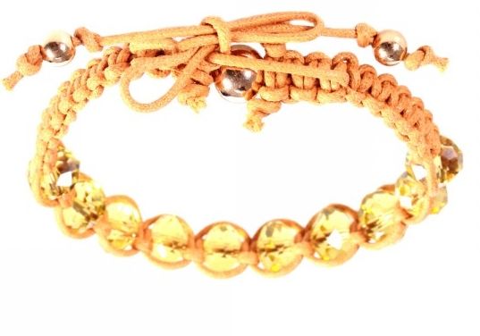 Pulseira de pedras e fios