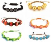 kit com seis pulseiras shambalas