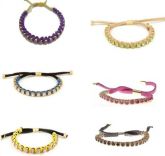 Pulseiras strass kit com seis unidade